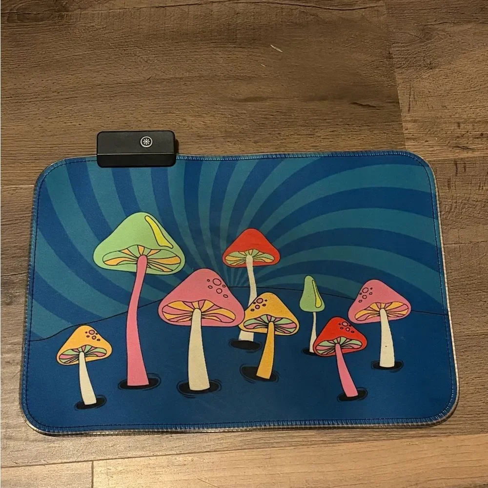Colorful Mushroom Design Mouse Pad